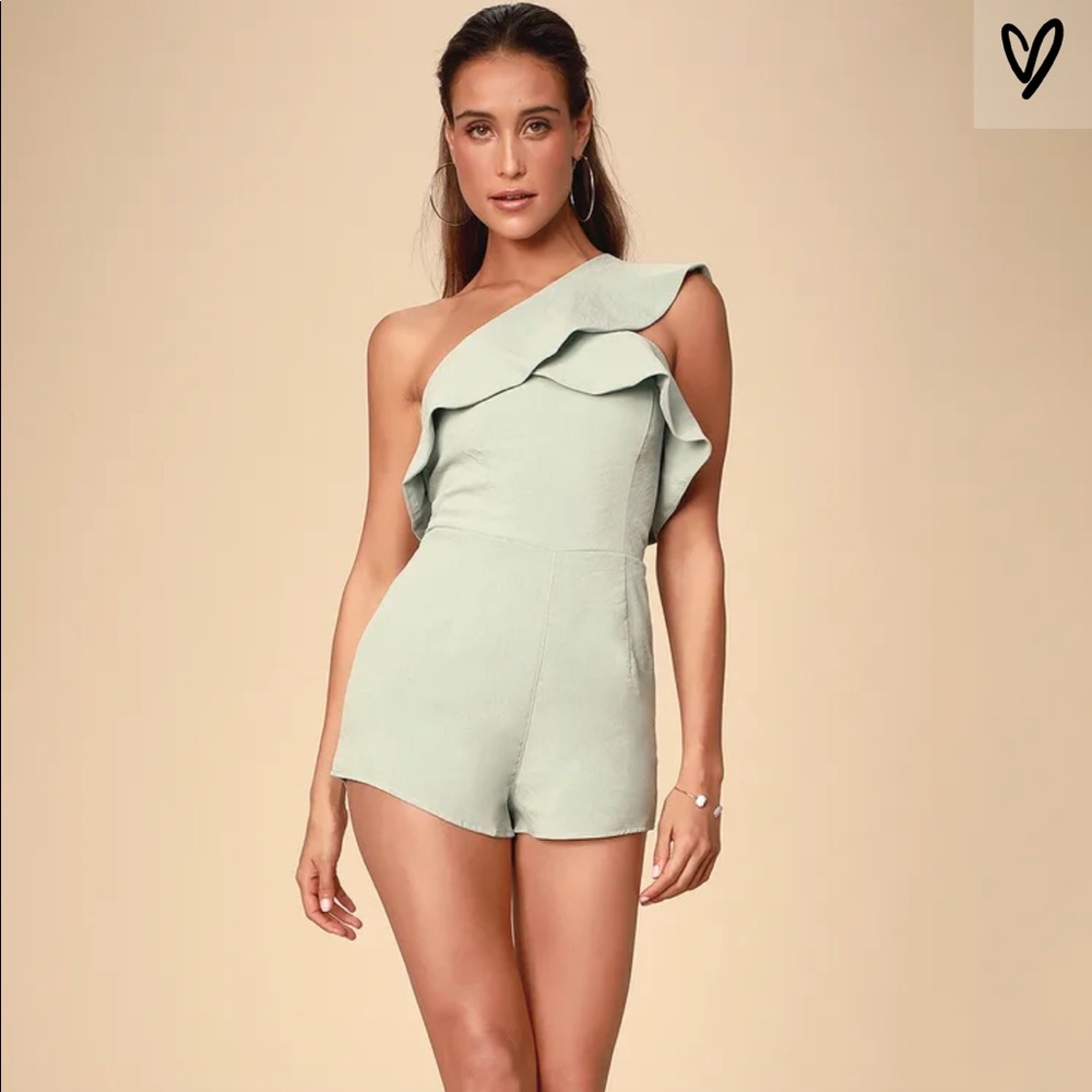 Lulus sage green romper